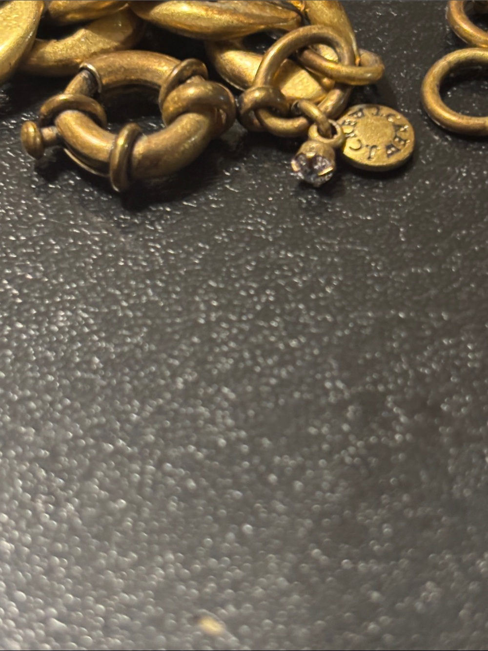 J. Crew Statement Necklace Black, Gray and Yellow Missing a Spike and a Stone - Picture 4 of 17